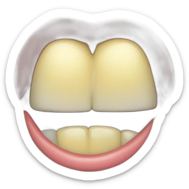 Dent qui sorte de la bouche sticker