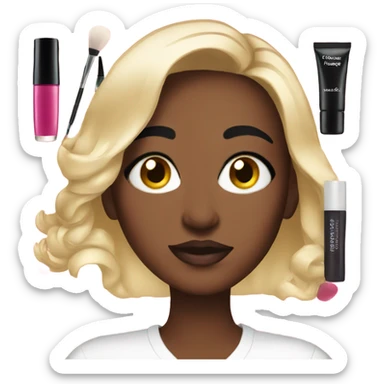 Makeup routine sticker