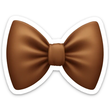 Brown bow  sticker