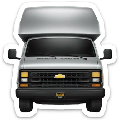 Hot Premium 1985 Dark Trooper Chevy Astro delivery van  sticker