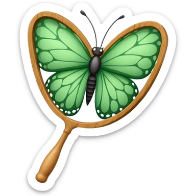 Butterfly catching net sticker