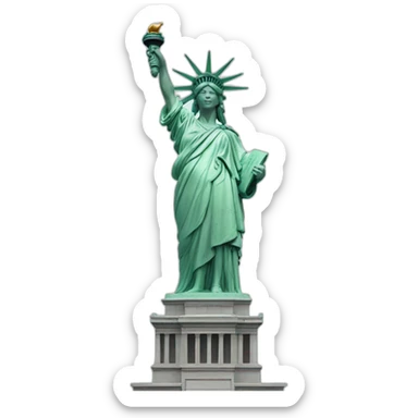 liberty statue sticker