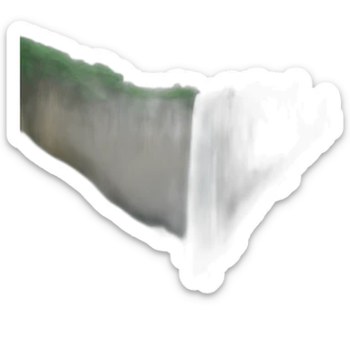 waterfall on road sticker