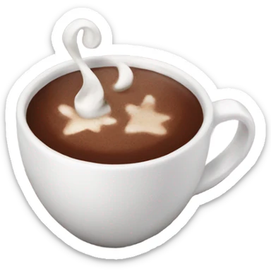 Hot chocolate sticker