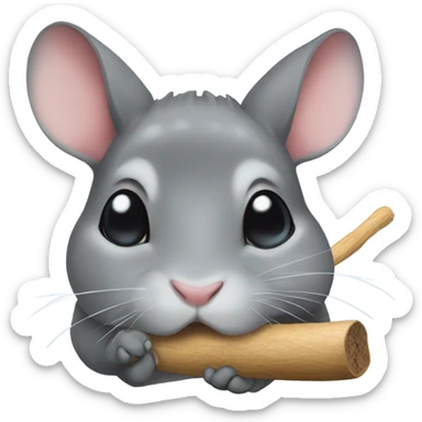 Chinchilla chewing stick  sticker