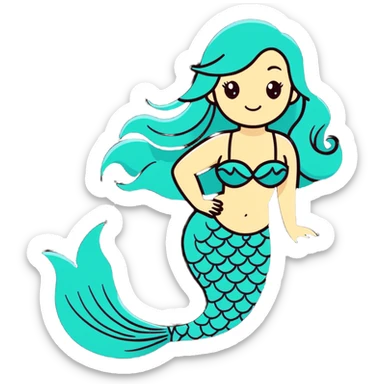 mermaid sticker