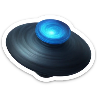spinning top galaxy sticker