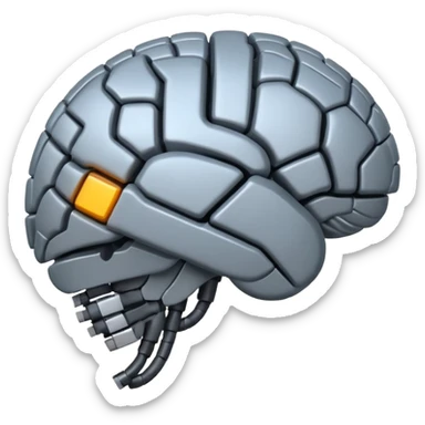 robotic brain sticker