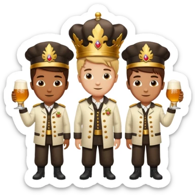 les rois du houblon? ILS SONT 3 GAR9ONS sticker