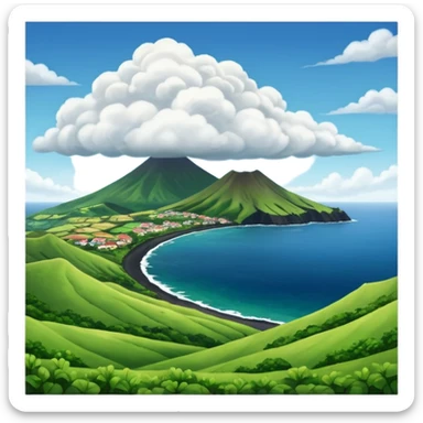 azores island sticker