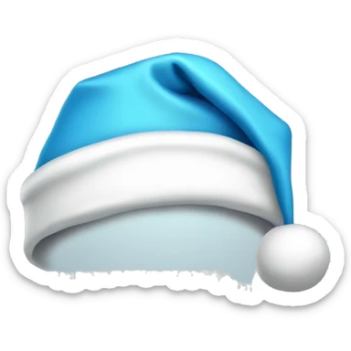 light blue santa hat sticker