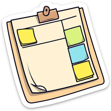 Sticky notes for planner sticker