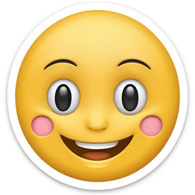 Smiling face with smiling eyes emoji: Meaning & Usage sticker