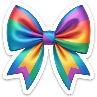 Rainbow Bo w sticker