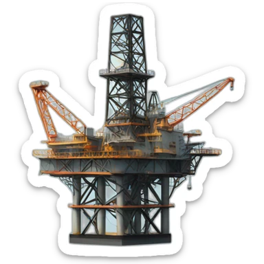 OIL  RIG sticker