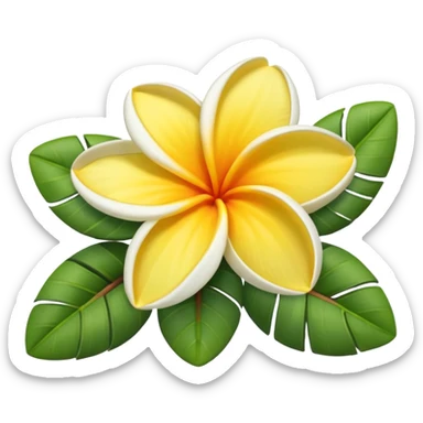 Frangipani sticker
