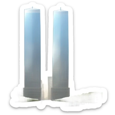 twin towers sticker
