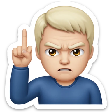 Angry fuck you sticker