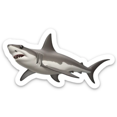 Hammerhead shark sticker