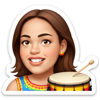 Festive Drummer sticker