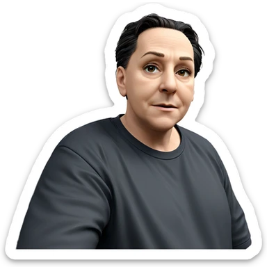 solo boy in black shirt sticker