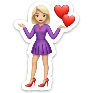 😗+🤌+👠+❤️ sticker