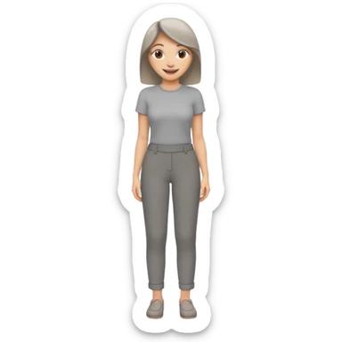 grey women trousers sticker