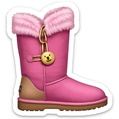 A pink ugg sticker