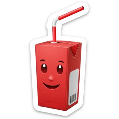 Juice Box RED sticker