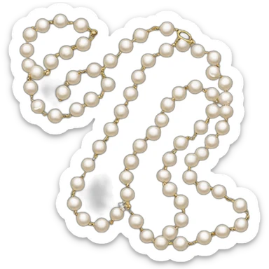 pearls-rosary sticker