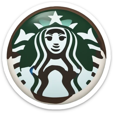 Blue Starbucks  sticker
