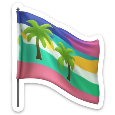floptropica flag sticker