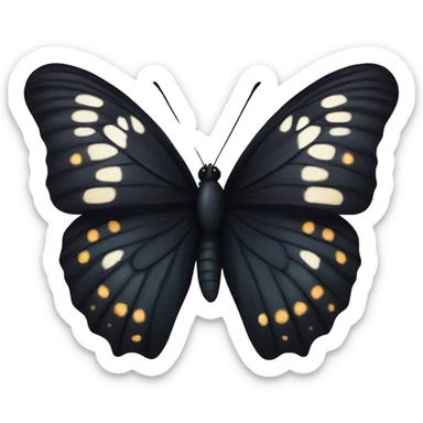 Black butterfly  sticker