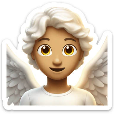 white angel, surrounded by fire
 sticker