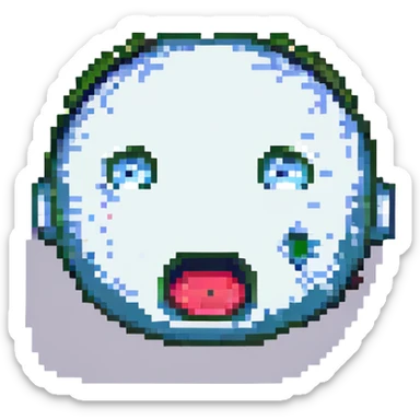 shocked face sticker