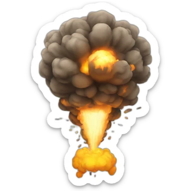 explosion face emoji sticker
