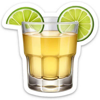 Shot of tequila sticker