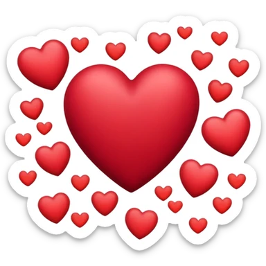 heart color 7D040B sticker