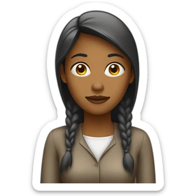 Unemployed women sticker