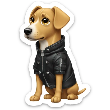 dog wearing balenciaga  sticker