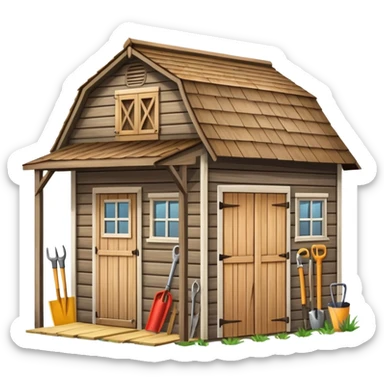 shed carport tools sticker
