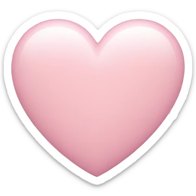 pastel pink heart sticker