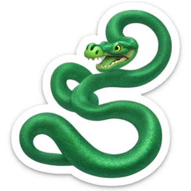 Un serpent mignon sticker