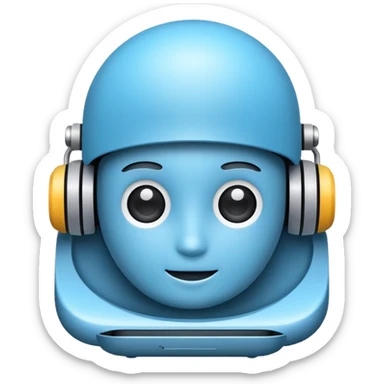 ai assistant icon sticker