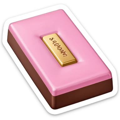 Sabrina carpenter sweet tooth perfume (shaped liked a light pink chocolate bar)  sticker
