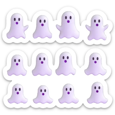The little ghosts
 sticker