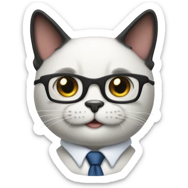 A Bussines cat sticker