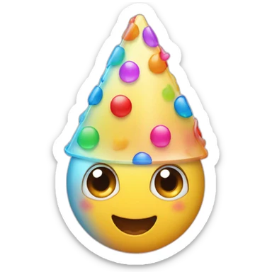 partyhat-fermale-face sticker