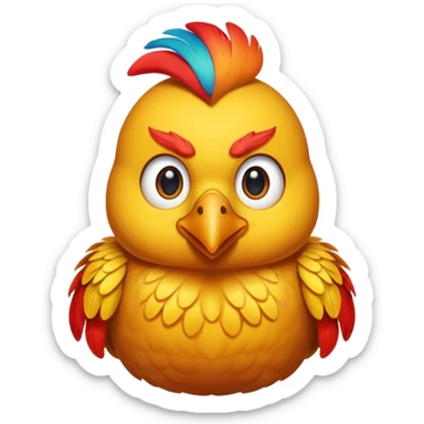 pollo spettatore sticker