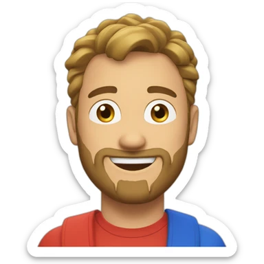 Tibo inshape le youtubeur français faisant son introduction de vidéos sticker